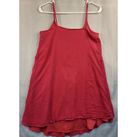 Loft Outlet Womens Sleeveless Magenta Lined Lace-Trimmed A-Line Sundress Small - Picture 3 of 8